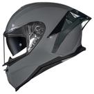 Capacete Moto Norisk Strada 2 Cinza Spoiler Fechado Oculos