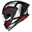 Capacete Moto Norisk Strada 2 Evoque Spoiler Fechado Oculos