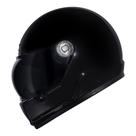 Capacete Moto Norisk V8 Preto Brilho Custom Old Schol