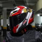 Capacete Moto NZI Trendy 3 Stream One&One Branco/Dourado/Preto 62