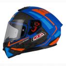 Capacete Moto NZI Trendy Overtaking Azul Céu - 56 Capacete Moto NZI Trendy Overtaking Azul Céu - 56