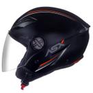 Capacete Moto Open Asx City Air Solid Fosco Preto