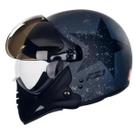 Capacete Moto Peels F21 Fosco Preto Chumbo Queixo Removível