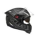 Capacete Moto Peels Icon Fast Preto Fosco Branco Com Viseira Solar