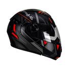 Capacete Moto Peels U-RB2 Dynamic Articulado Fosco viseira cor:preto fosco com vermelhotamanho do capacete:62 Capacete Moto Peels U-RB2 Dynamic Articulado Fosco viseira cor:preto fosco com vermelhotamanho do capacete:62