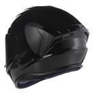 Capacete Moto Preto ASX Draken Solid Masculino Feminino Esportivo
