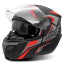 Capacete Moto Pro Tork Escamoteável Robocop New Attack Viseira Interna Masculino Feminino