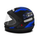 Capacete Moto Pro Tork New Semiautomático Preto E Azul 58