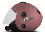 Capacete moto protork aberto new atomic elite óculos fume