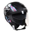 Capacete Moto X Open Up Mansão Maromba Preto Fosco Rosa e Azul c/Óculos Interno e Viseira Cristal Tam 60 Lançamento Fw3 Capacete Moto X Open Up Mansão Maromba Preto Fosco Rosa e Azul c/Óculos Interno e Viseira Cristal Tam 60 Lançamento Fw3
