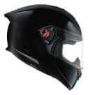 Capacete Motociclista Bieffe B12 Classic Preto Brilhante