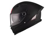 CAPACETE MT HELMETS BRAKER SV SOLID A1 PRETO Tamanho do Capacete:64Cor:Preto Fosco