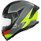 Capacete Mt Helmets Stinger 2 Sr C13 Cinza Fosco Amarelo Esportivo Capacete Mt Helmets Stinger 2 Sr C13 Cinza Fosco Amarelo Esportivo