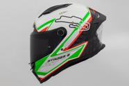 Capacete MT Stinger 2 Grand Prix Itália Países Brilhante Tamanho:56Cor:Branco e Verde