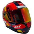 Capacete Mt Targo S Sergio Garcia 2024 + Viseira Vermelha