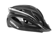 Capacete mtb c/led preto/branco fosco - zeray tam g