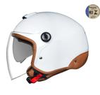 Capacete NEXX Y.10 Midtown Branco/Caramelo 60