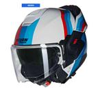 Capacete Nolan N120-1 Lineo Branco/Azul/Vermelho (347) 58