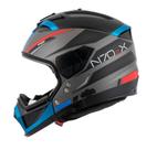 Capacete Nolan N70-2x Earthquake Preto/Azul/Vermelho (48) 58