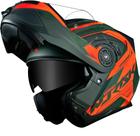 Capacete Norisk Articulado Ff345 Speedmax Fosco Green Orange