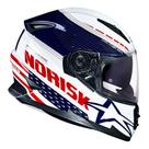Capacete Norisk FF302 Soul Grand Prix USA Brilhante Com Óculos