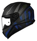 Capacete Norisk Ff802 Razor Full Matte Black Blue Azul Preto Desenho:Sólido/AzulTamanho do capacete:60Cor:PretoGenero