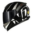 Capacete norisk ff802 razor full preto/branco