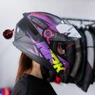 Capacete Norisk FF802 Razor Ghost Matte Black Purple