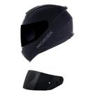 Capacete Norisk FF802 Razor Monocolor Preto Fosco Mais Viseira Fumê