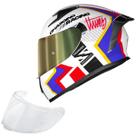 Capacete Norisk Flow Fechado Moto Vizion Branco + Viseira