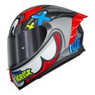 Capacete Norisk Flow Kob Cinza e Vermelho Cor:Cinza+VermelhoTamanho:62Gênero:Masculino
