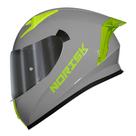 Capacete Norisk Flow Monocolor Cinza Brilhante