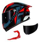 Capacete Norisk Flow Pulse Vermelho E Azul