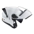 Capacete Norisk Force 2 Monocolor Branco Brilhante Articulado Estamoteável Robocop