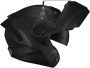 Capacete Norisk Force 2 Monocolor Preto Fosco Articulado Estamoteável Robocop Capacete Norisk Force 2 Monocolor Preto Fosco Articulado Estamoteável Robocop