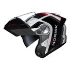 Capacete Norisk Force II Kore Preto Cinza e Vermelho Capacete Norisk Force II Kore Preto Cinza e Vermelho