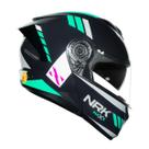 Capacete Norisk Force Il Max Escamoteavel Azul E Verde