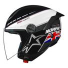 Capacete Norisk Neo Grand Prix Kingdom Azul Cor:Branco+AzulTamanho:60Gênero:Masculino