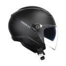 Capacete Norisk Orion Sv Preto Fosco Aberto Com Oculos