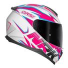Capacete Norisk Razor Ghost Branco/ Rosa