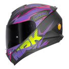 Capacete Norisk Razor Ghost Feminino Roxo Fechado Moto