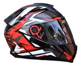 Capacete NoRisk Razor Sharp Preto e Branco