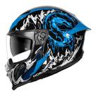 Capacete Norisk Rock Mortal Kombat Sub-Zero Preto e Azul Tamanho:58