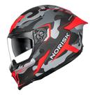 Capacete Norisk Rock Tactical Preto e Vermelho