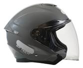 Capacete Of669 Mono Cinza Metálico Gp Tech