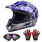 Capacete Oumurs DOT Youth Dirt Bike Kids 5-14 com luvas e óculos Capacete Oumurs DOT Youth Dirt Bike Kids 5-14 com luvas e óculos