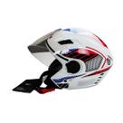 Capacete Para Moto Aberto X Open Forro Removível USA Branco Tamanho 60 Viseira Transparente - FW3 Capacete Para Moto Aberto X Open Forro Removível USA Branco Tamanho 60 Viseira Transparente - FW3