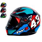 Capacete para Moto FW3 Modelos Aberto X Open Up 43 ou Fechado GTX 43 Várias Cores e Tamanhos - FW3
