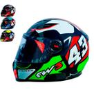 Capacete para Moto FW3 Modelos Aberto X Open Up 43 ou Fechado GTX 43 Várias Cores e Tamanhos - FW3
