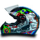 Capacete Para Moto Integral Fw3 Gt Casco Em ABS Resistente Estampa Turbo Caracol Preto Tamanho 58